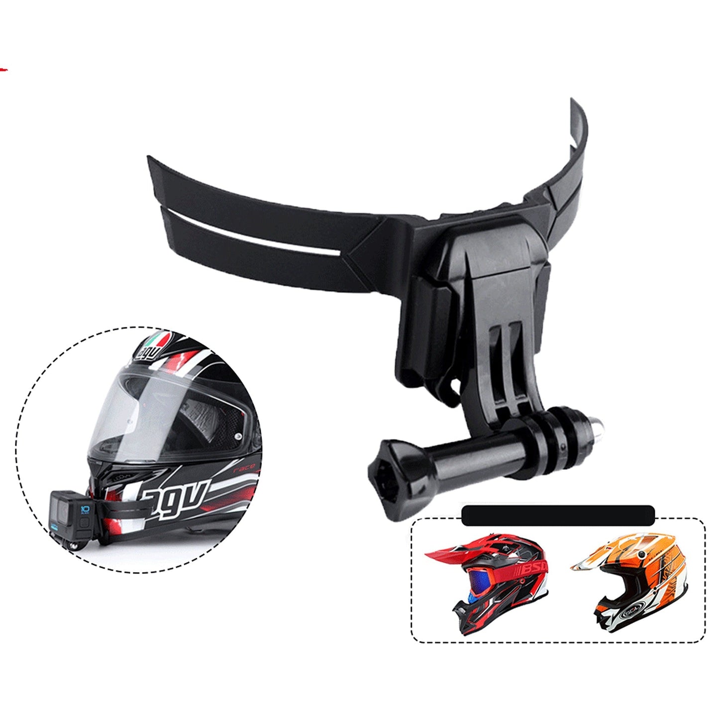Helmet Camera Mount Motorcycle For GoPro Chin Hat Bracket Insta 360