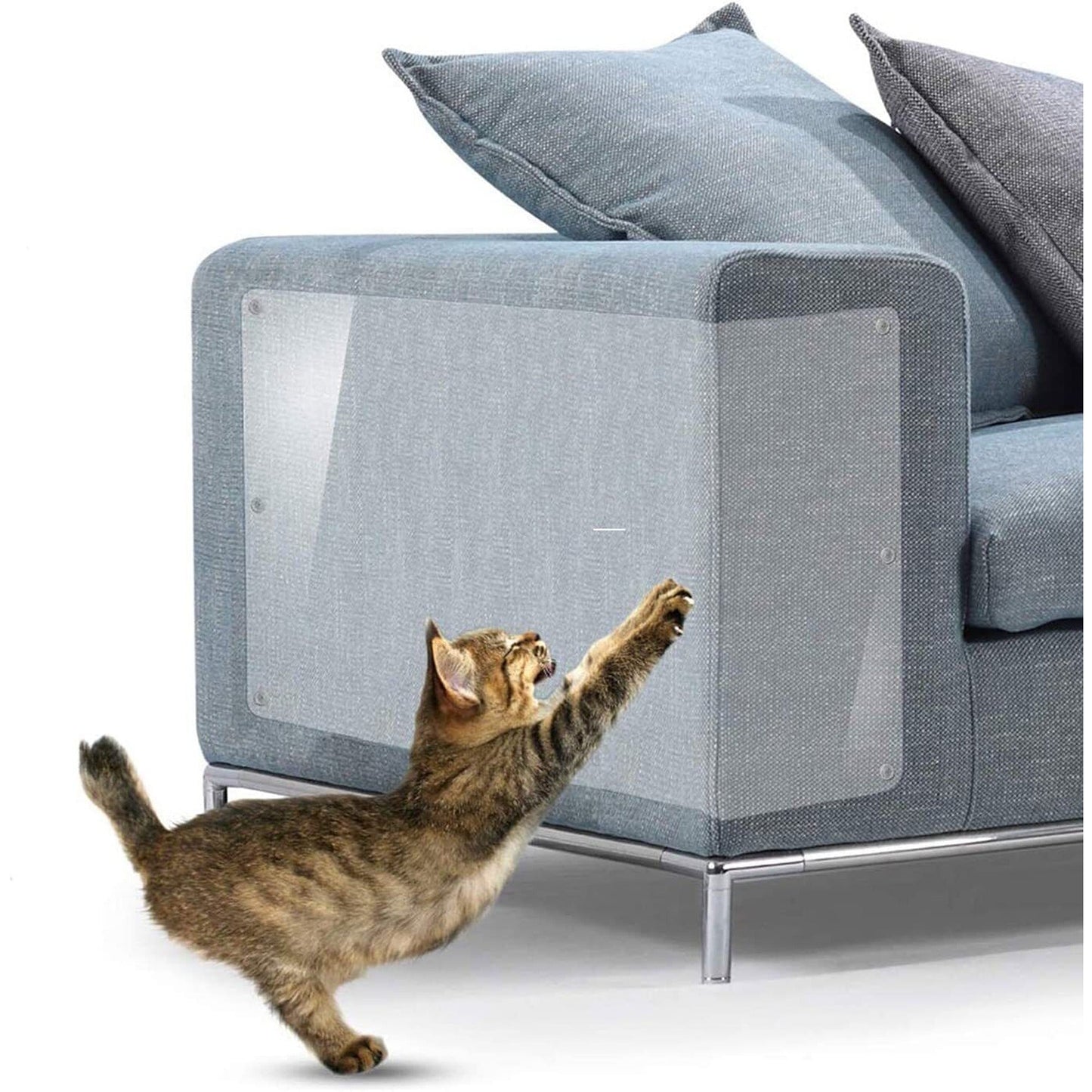 20pcs Cat Scratch Deterrent Tape Anti-Scratch Shield for Sofa and Walls