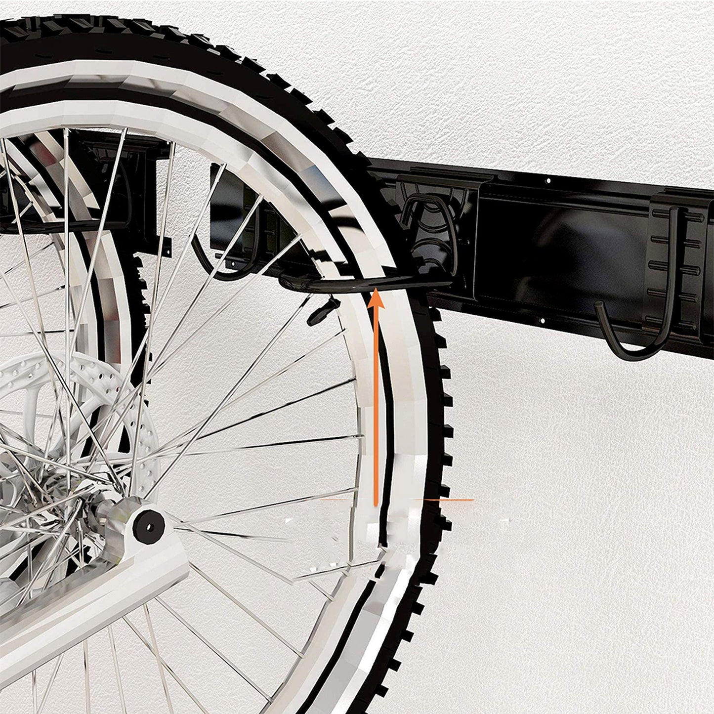 Wall Mount Bicycle Storage Rack Adjustable Garage Bike Hanger for 6 Bikes