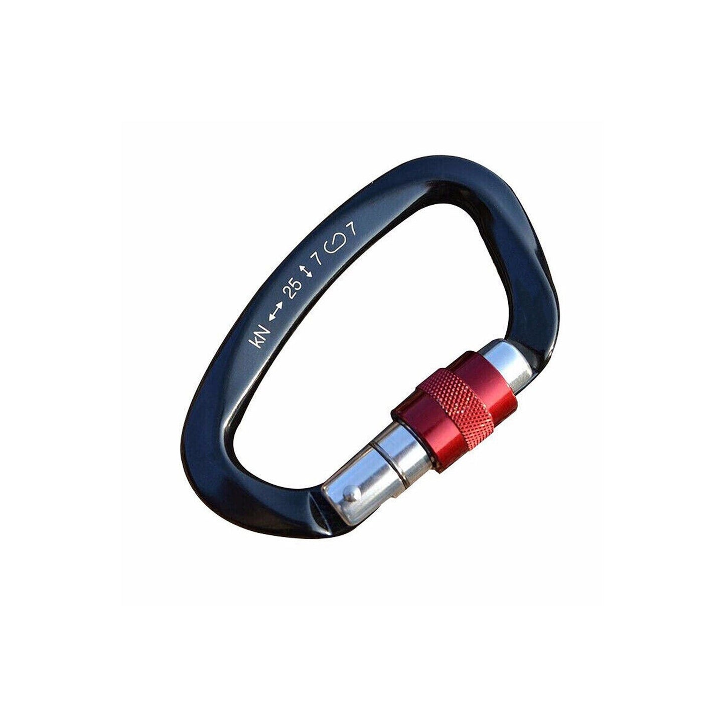 Rock Climbing 25KN Screw Locking Carabiner 5-Pack Karabiner Equipment