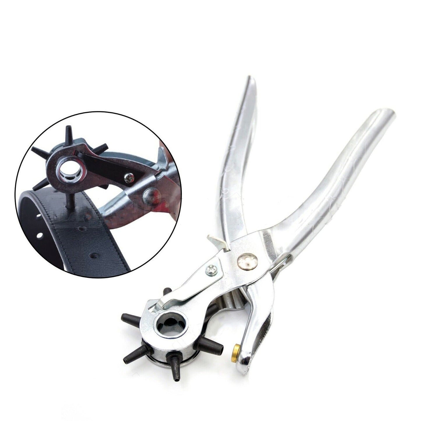 Heavy-Duty Leather Belt Eyelet Hole Punch Plier Tool 2mm to 4mm