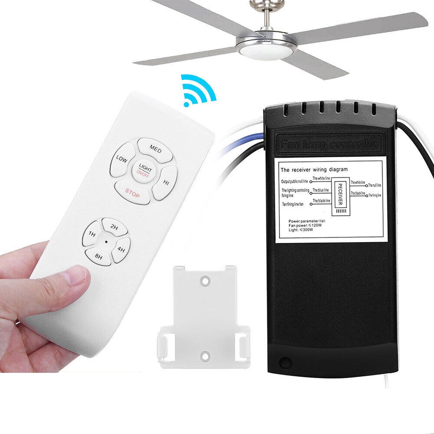 Universal Ceiling Fan Lamp Remote Control Kit with Timer Function