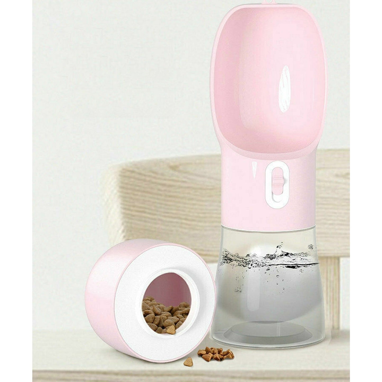 2-in-1 Portable Pet Water Bottle and Cup Dog Cat Drinking Feeder for Travel