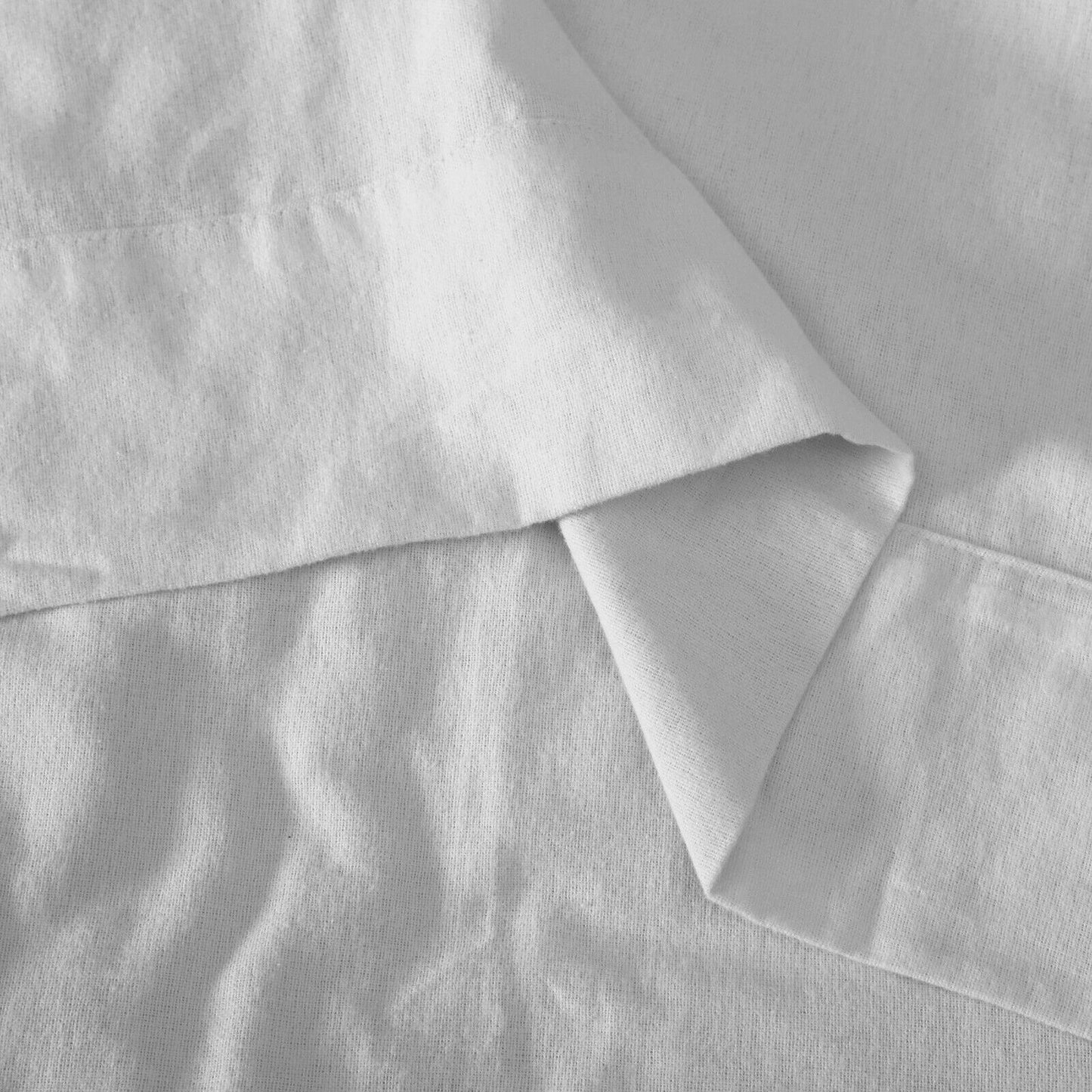 Silver Cotton Flannelette Sheets Set with Standard Pillow Case Single Double Queen King
