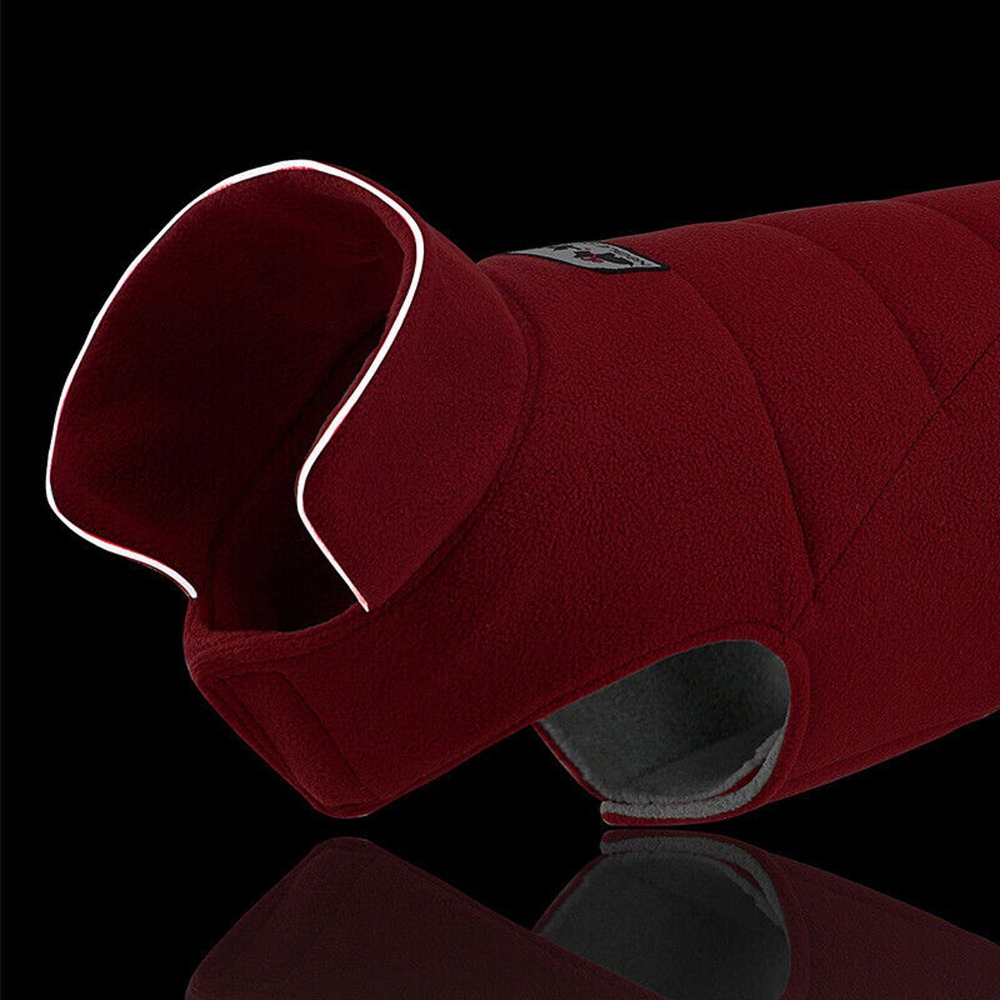 Red Fleece Pet Jacket Double-Sided Winter Dog Vest