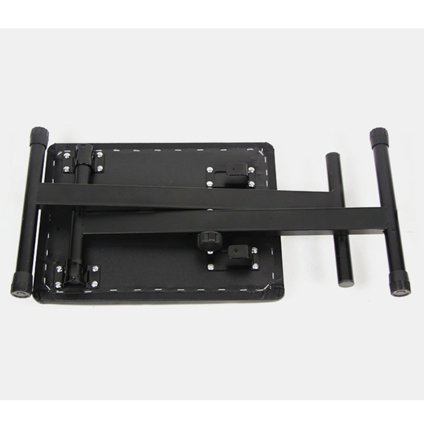 Black 3-Way Adjustable Piano Stool Folding Keyboard Seat Bench