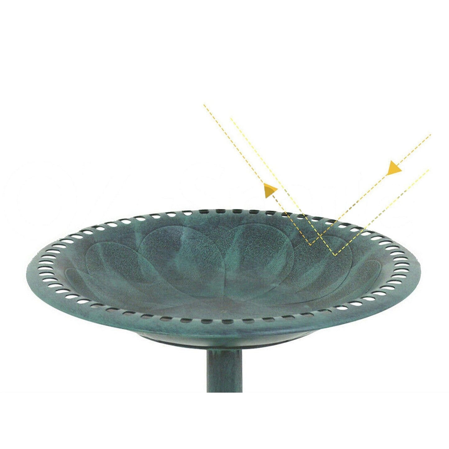 70cm Garden Bird Bath Wash Ornament with Feeder Statue