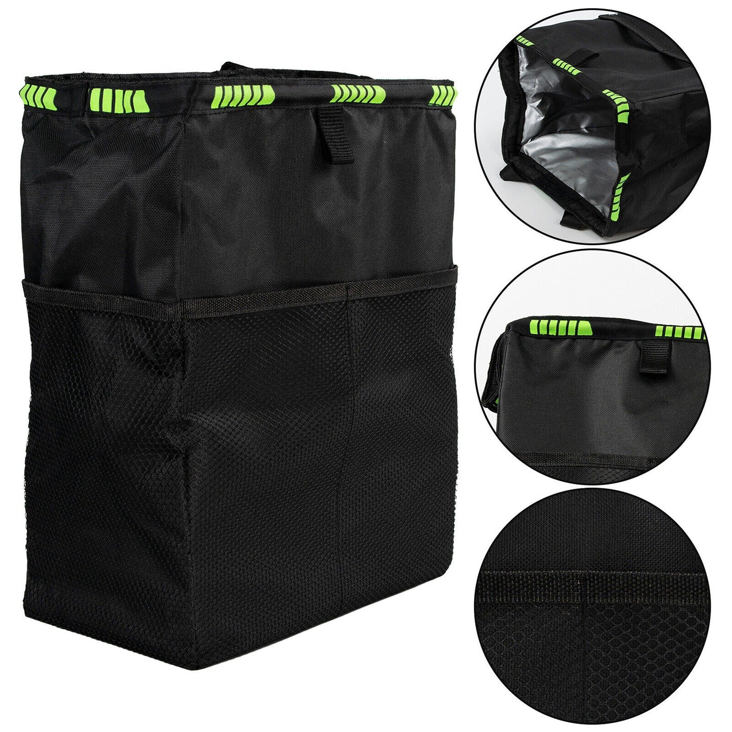 Waterproof Auto Trash Bag Car Garbage Bin Seat Organizer Storage Box