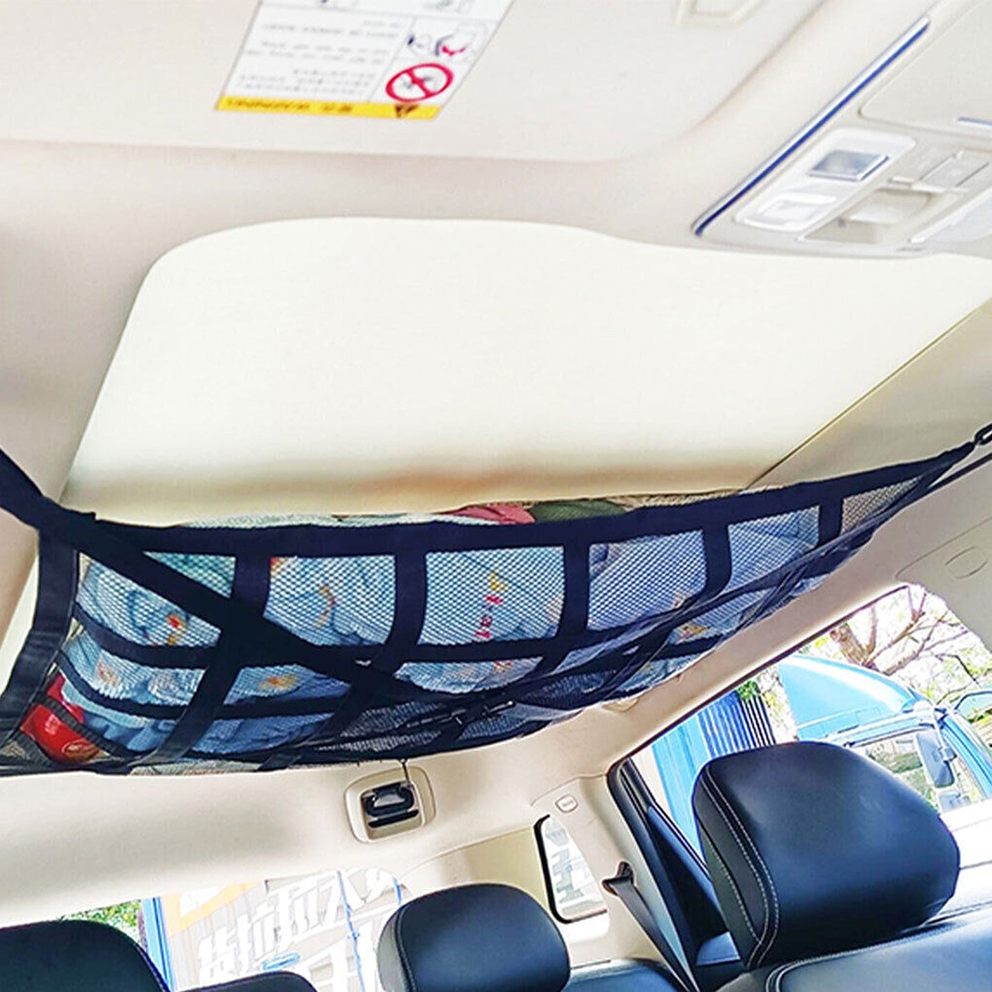 Car Ceiling Universal Mesh Cargo Net Storage Bag for SUV and Van