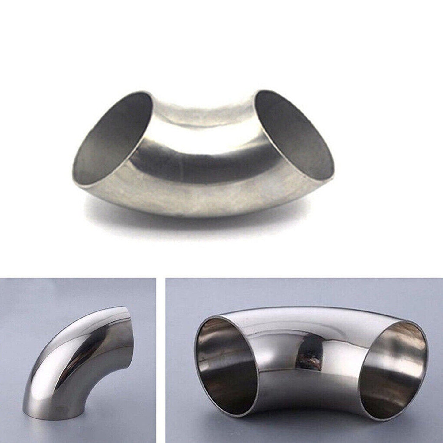 Stainless Steel 90 Degree Bend Exhaust Pipe for Car Modification