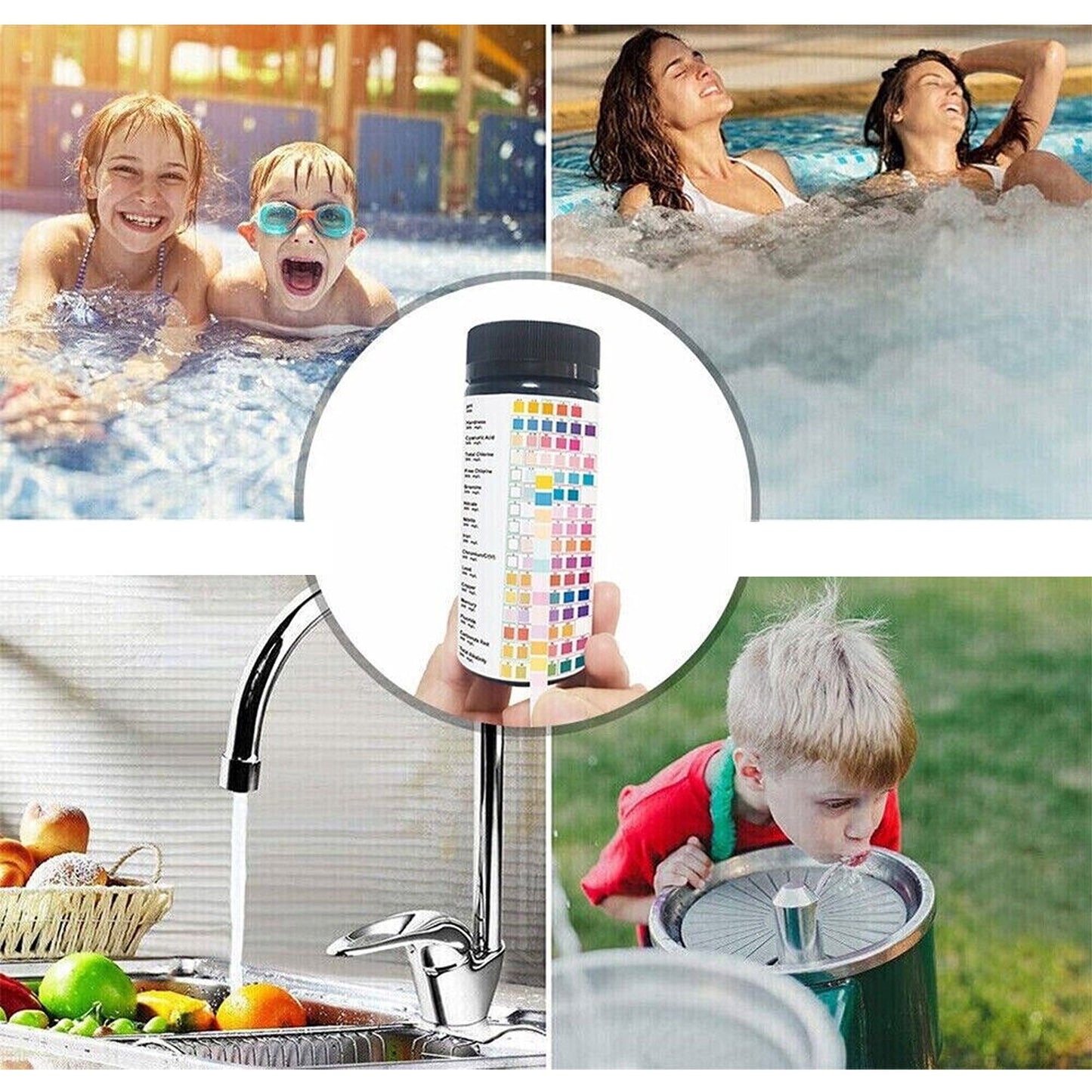 Home Water Quality Test Strips 16-in-1 Drinking Water Testing Kit