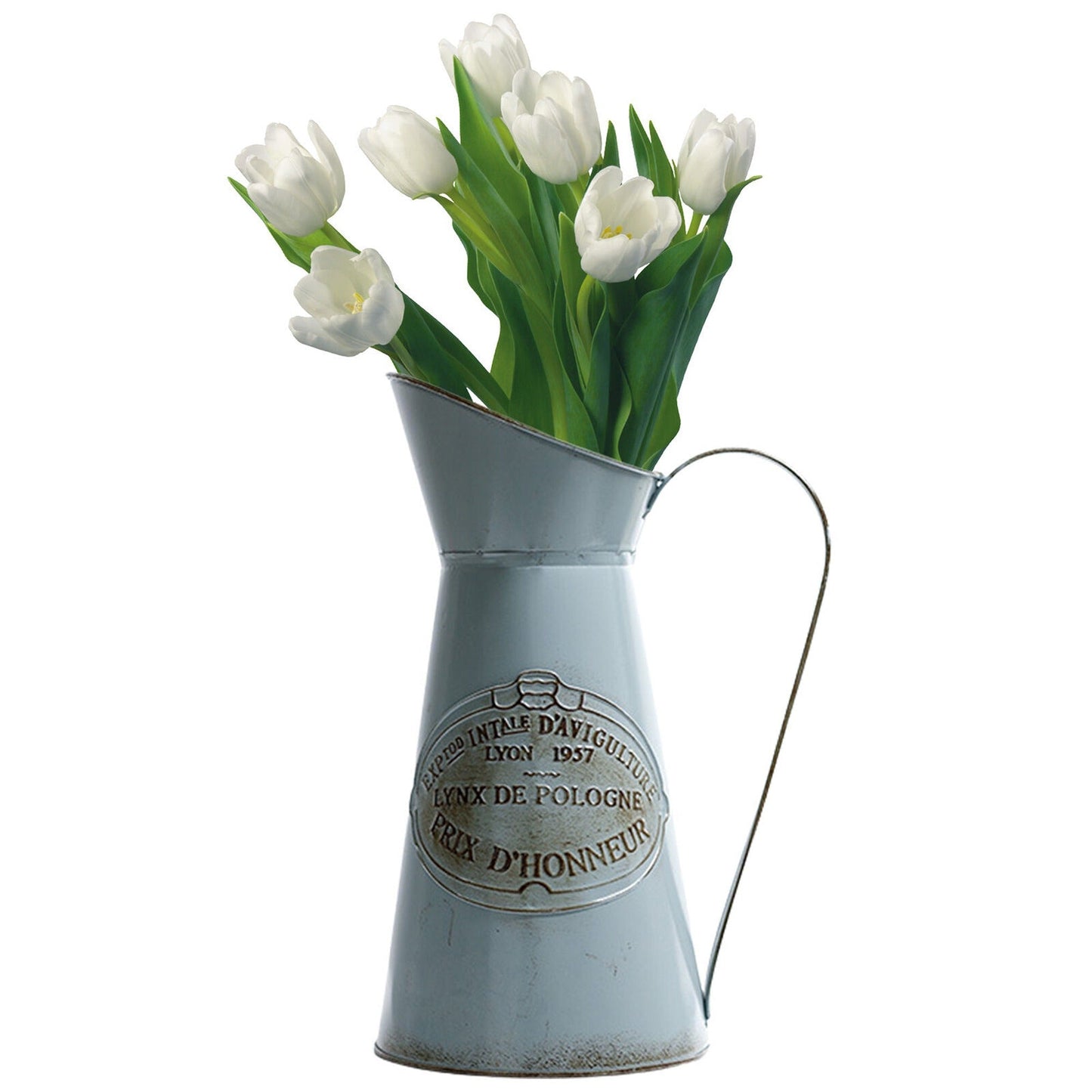 Garden Style Metal Jug Retro Chic Wedding Flower Vase Craft