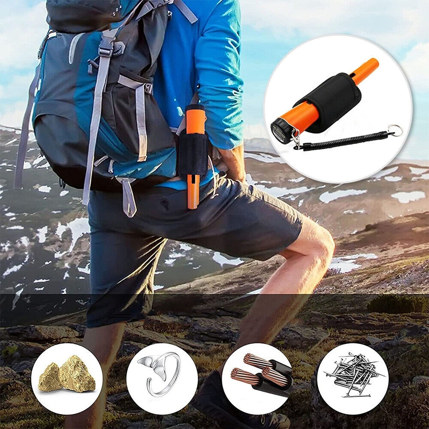 Pro-Pointer Metal Detector Underground Gold Finder with Automatic Pinpointer