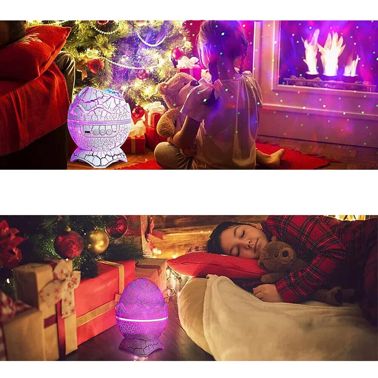 Galaxy Star Wireless Projector with Dinosaur Egg Design and Music Player