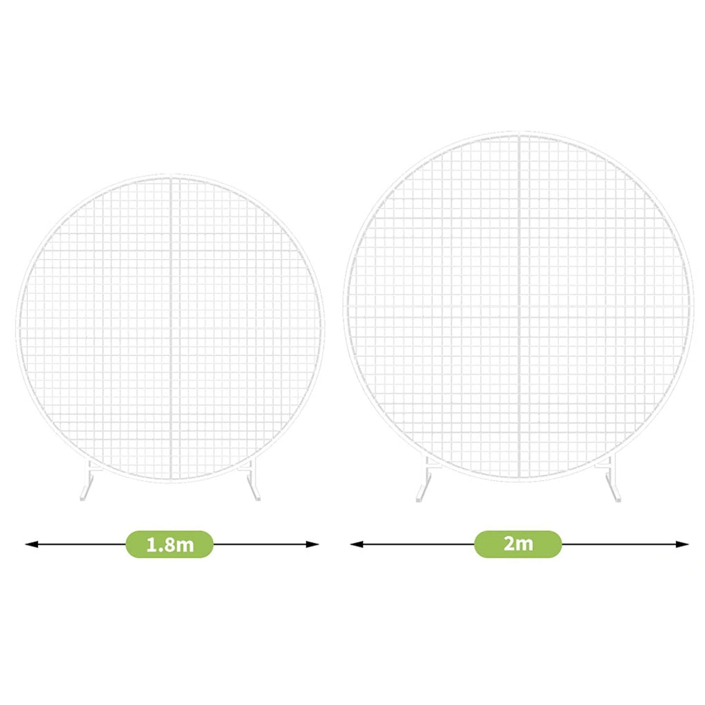Round Mesh Arch Flower Display Stand for Wedding Parties