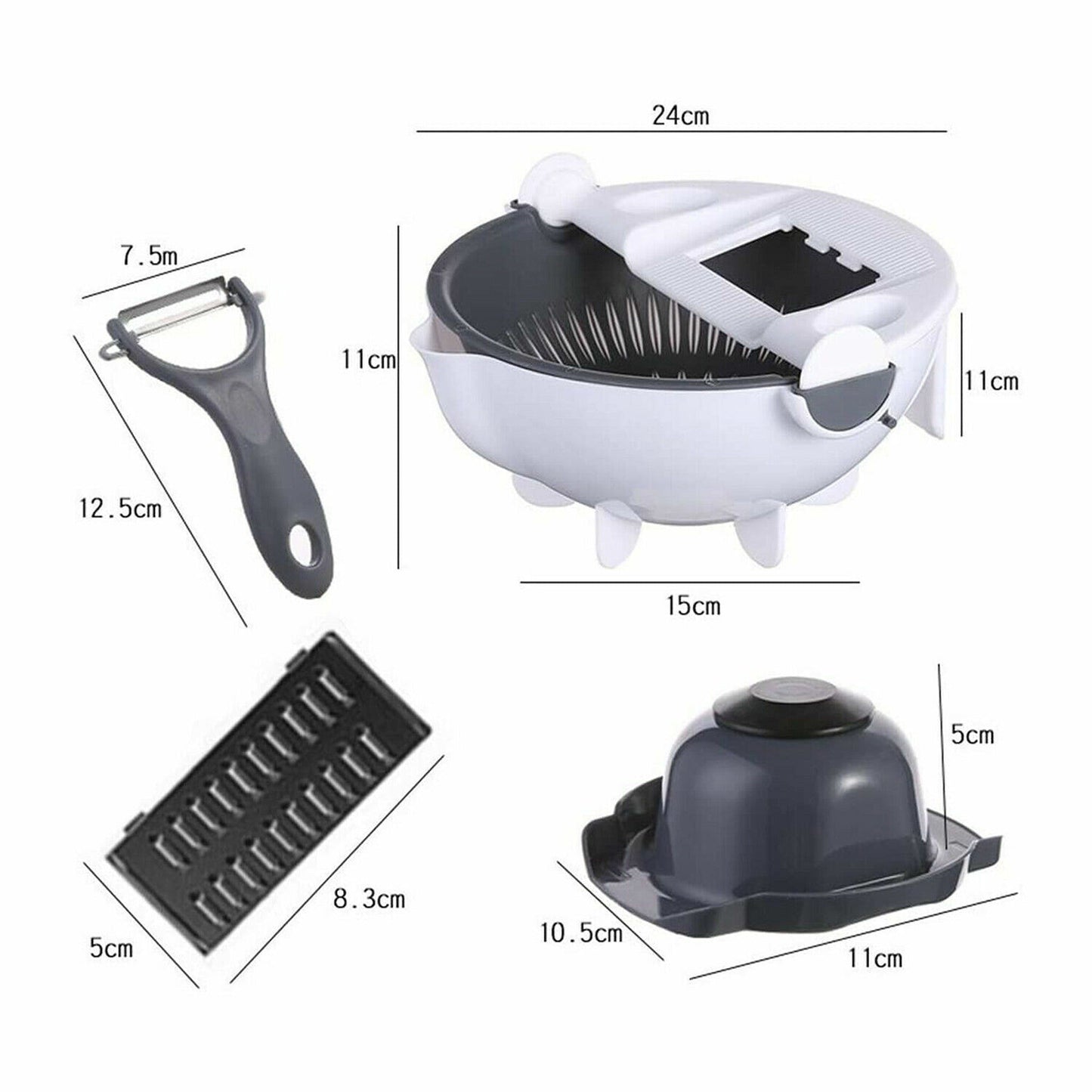 9-in-1 Multi-Function Kitchen Slicer for Vegetables and Fruits