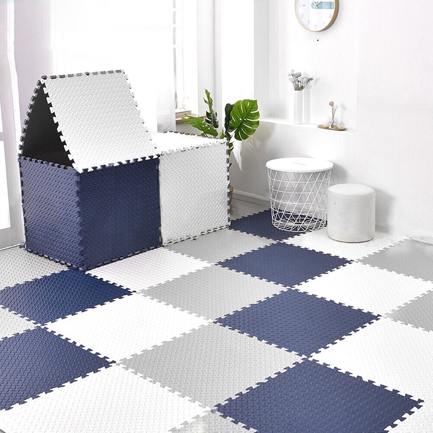 Soft EVA Rubber Foam Interlocking Floor Mats for Kids Gym and Camping