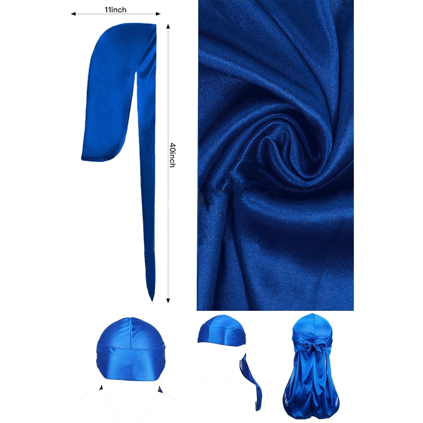 Silk Pirate Cap Fashion Unisex Bandana Doo Durag Headwear
