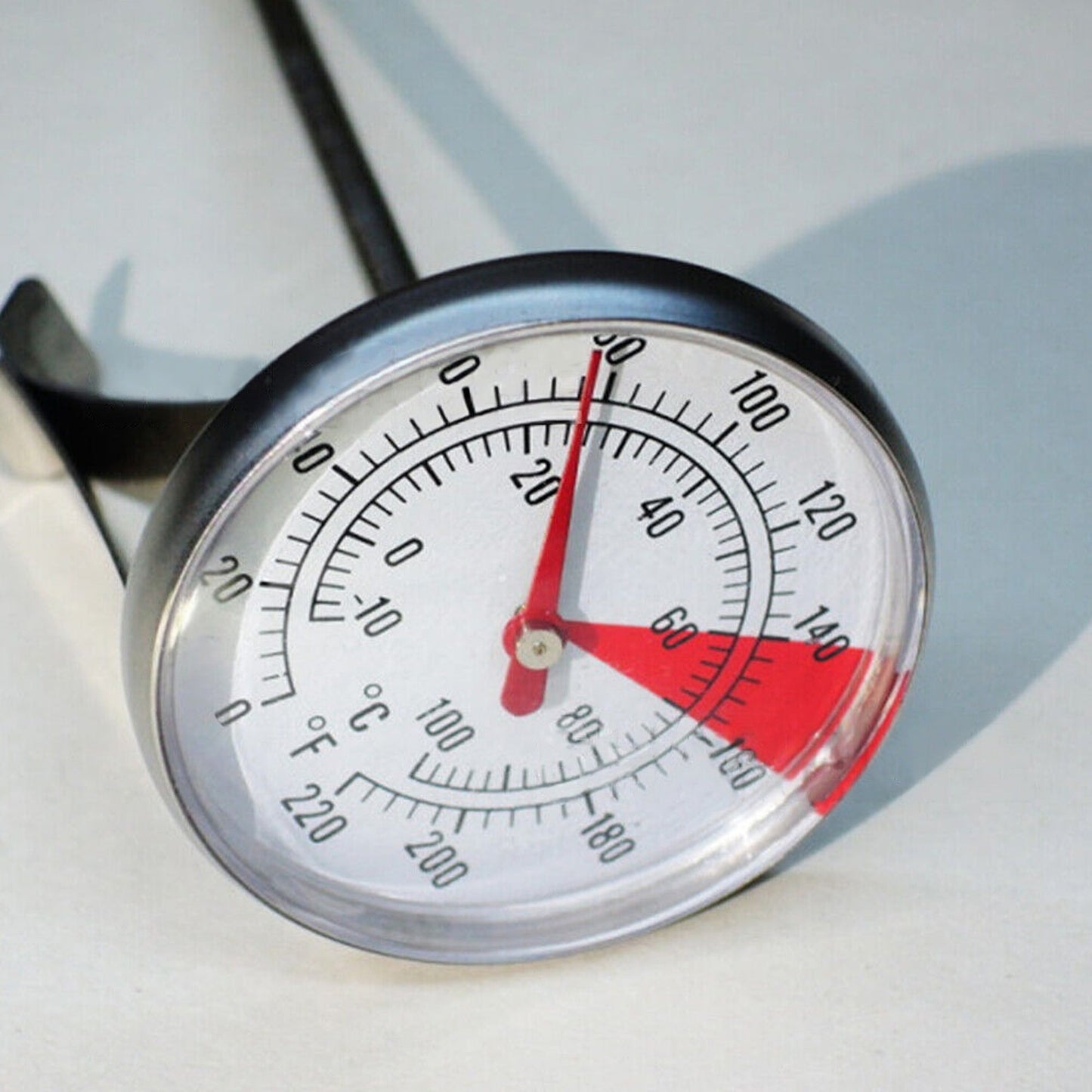 Stainless Steel Pan Clip Coffee Milk Thermometer for Temperature Monitoring