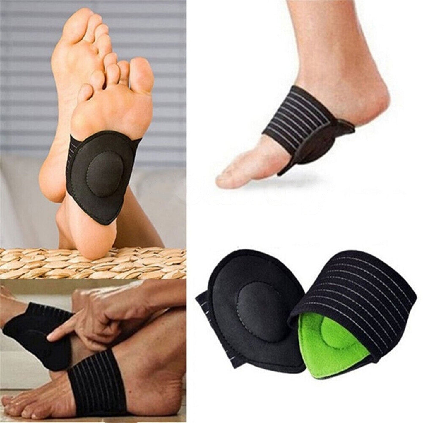 3Pair Arch Support Insoles for Flat Feet Plantar Fasciitis Foot Cushion