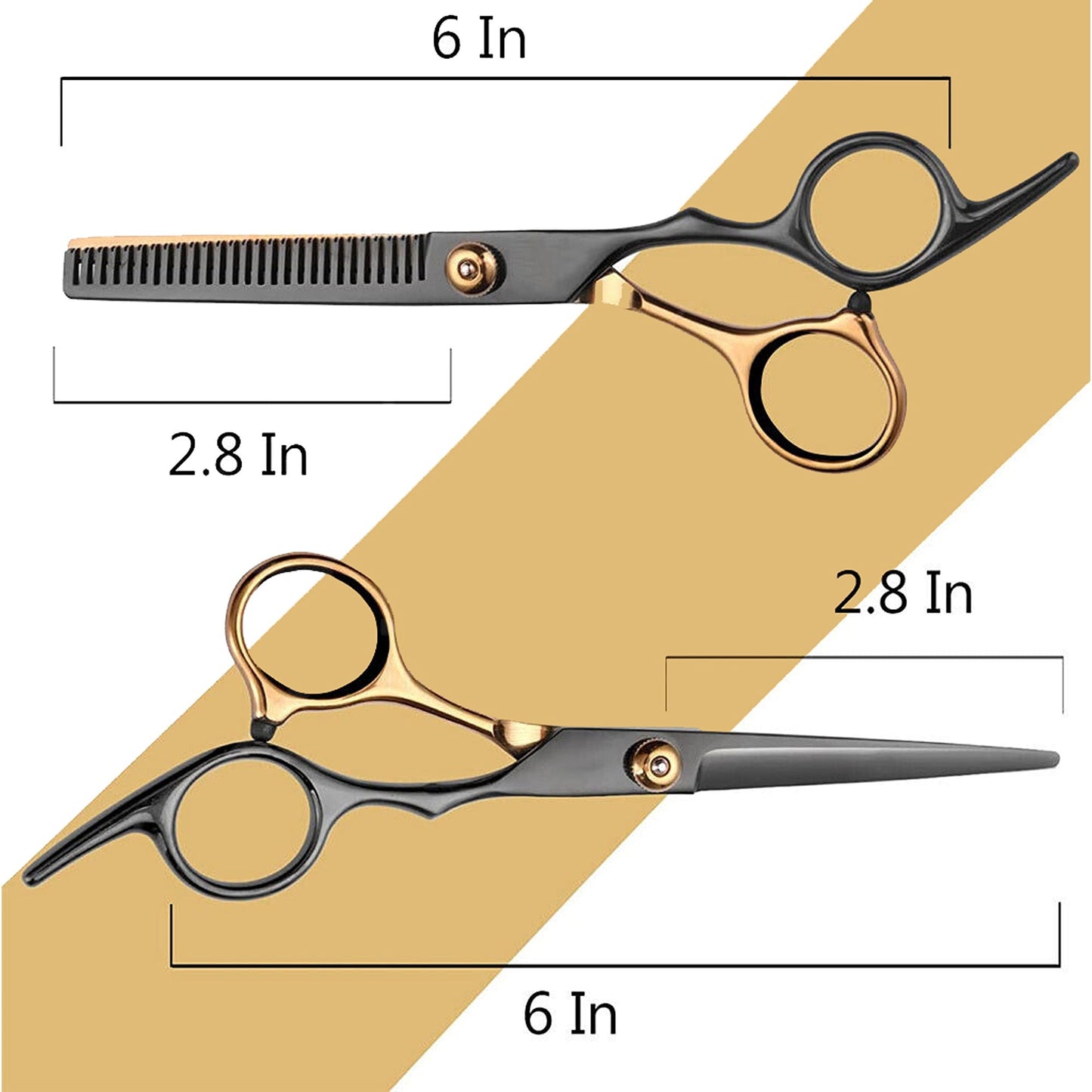 Hairdressing Hair Cutting Thinning Shears Professional Salon Barber Scissors Set