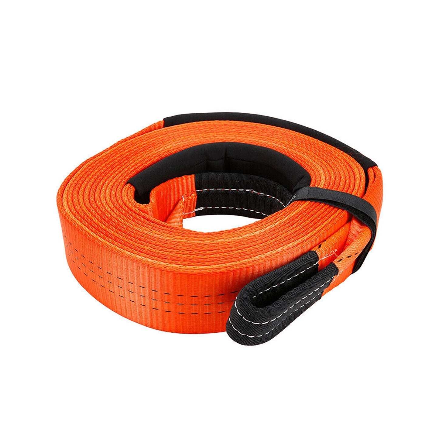 4WD Snatch Strap with 12T Recovery Tow Winch and Soft Shackle