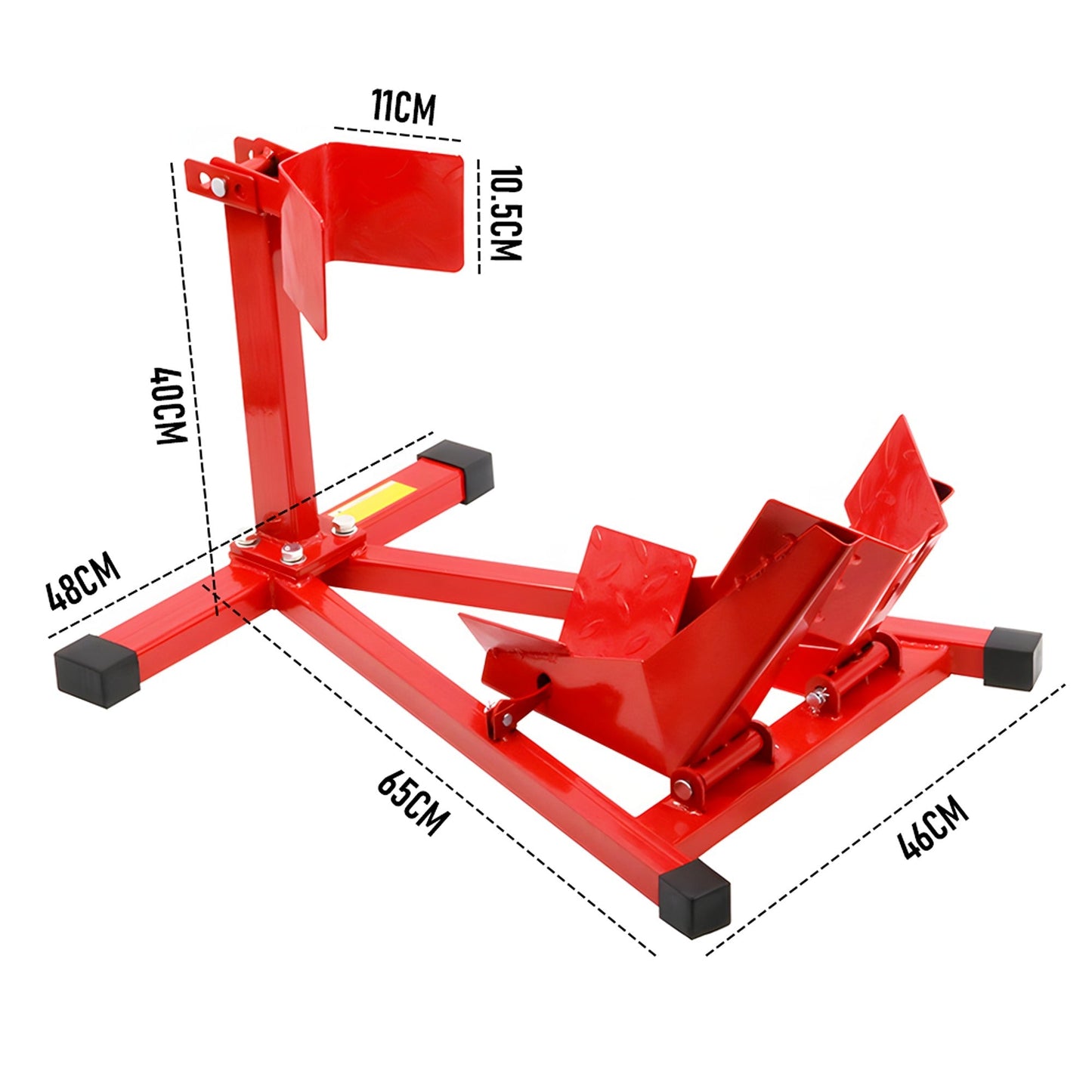 Front Wheel Chock for Motorcycle Trailering and Storage Heavy-Duty