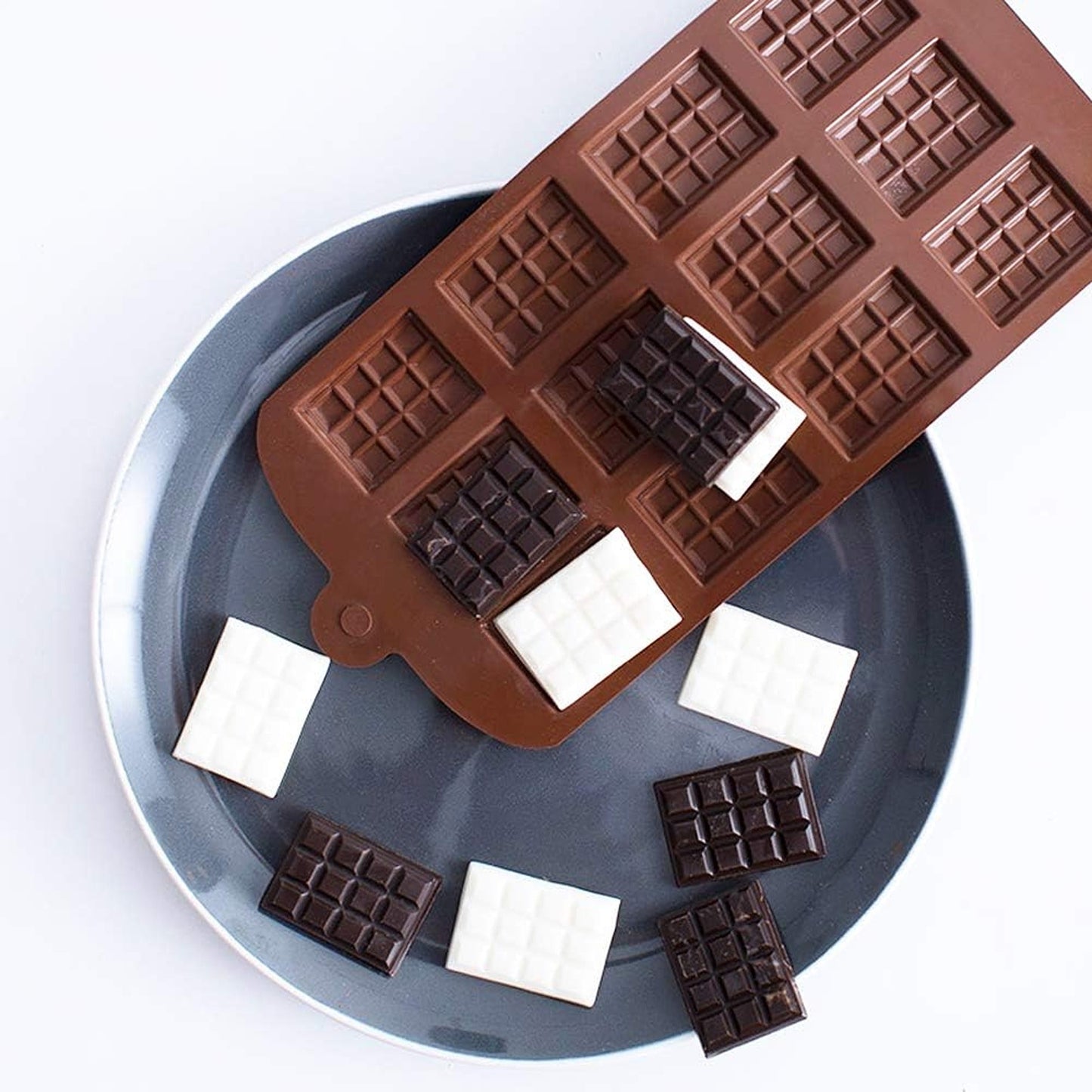 2pcs Silicone Chocolate Bar Mould Mini Candy Jelly Cake Mold