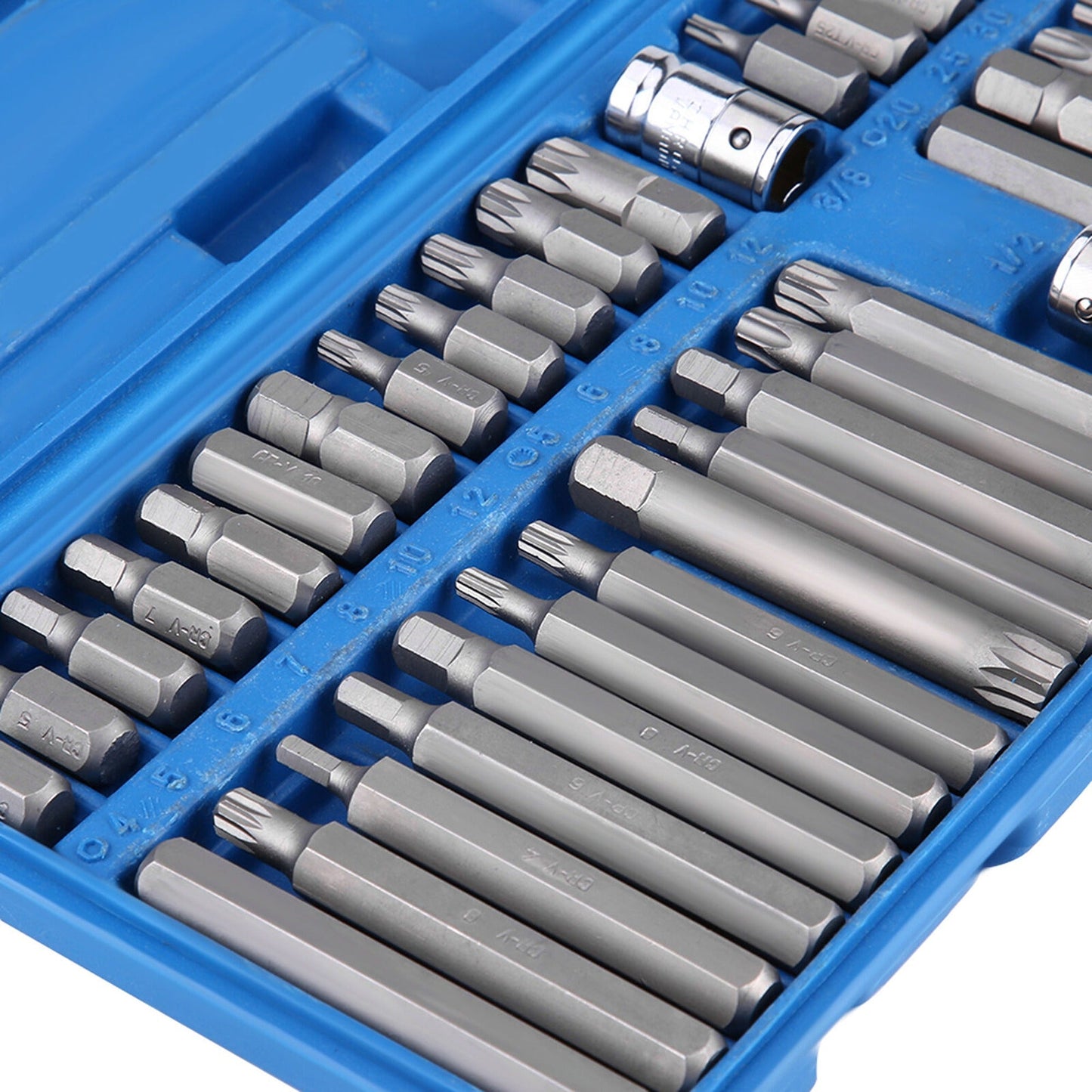 40pcs Allen Key Torx Hex Star and Spline Socket Bit Set