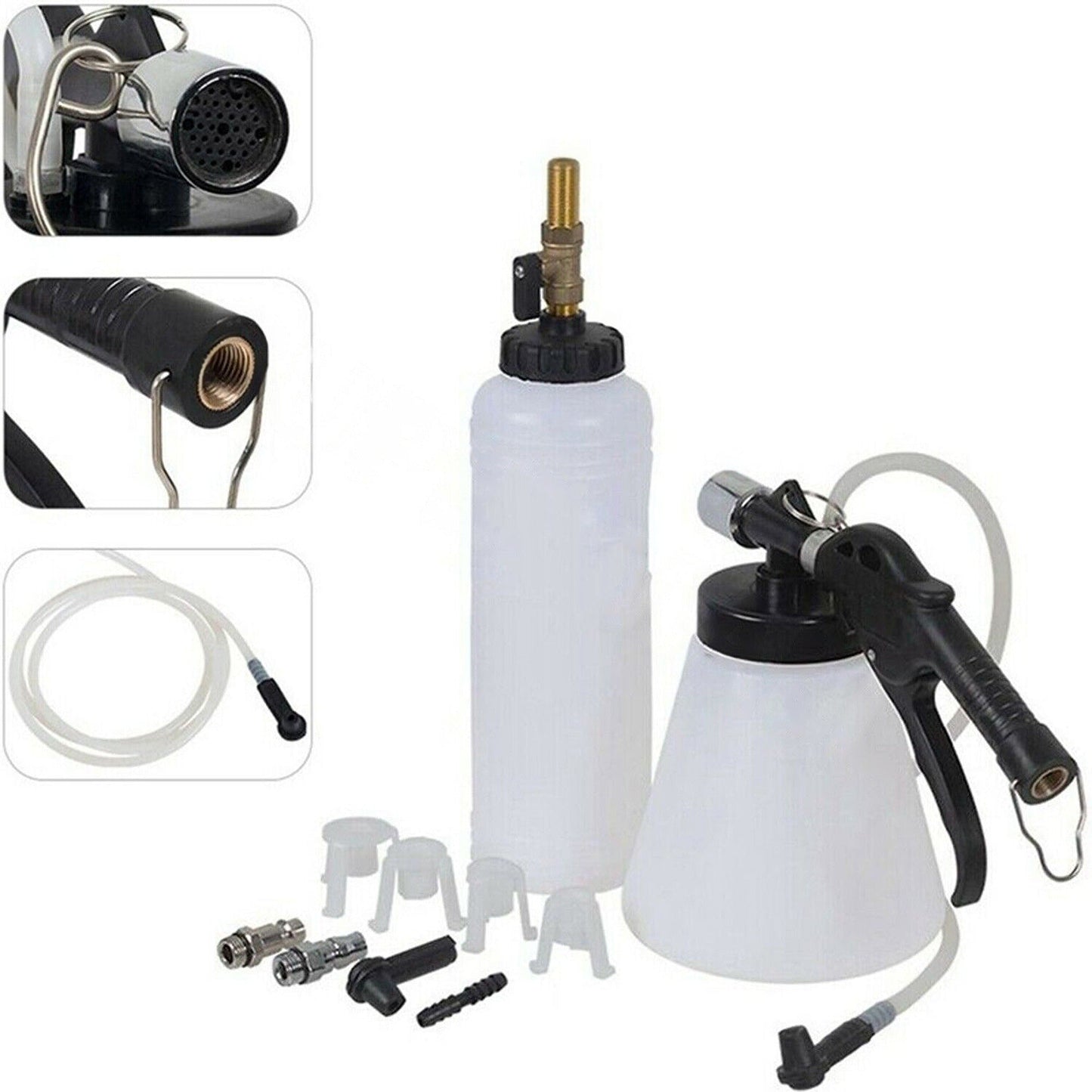Vacuum Bleeder Kit for Air Brakes and Clutches with Extractor Fluid Adapter