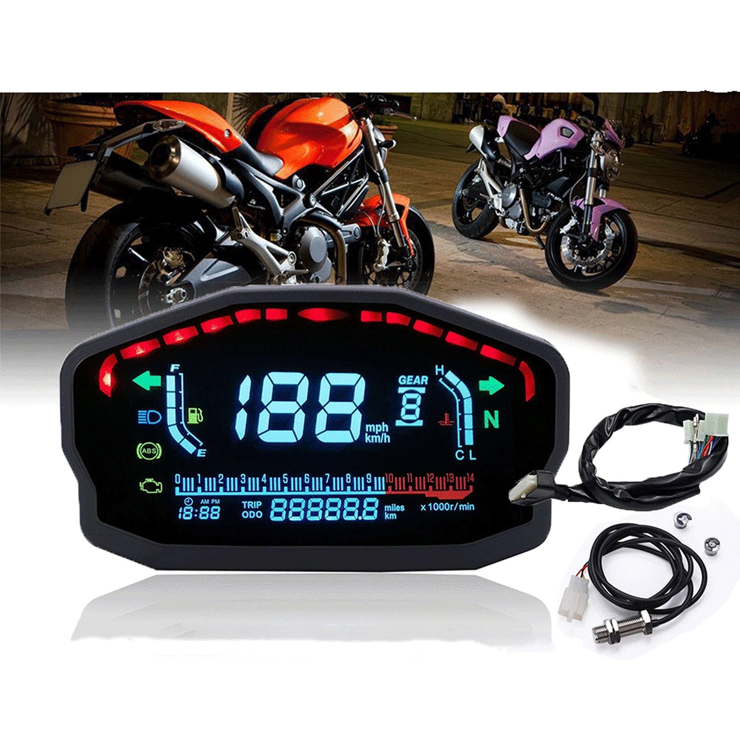 Speedometer Odometer Tachometer Motorcycle For Ducati Honda