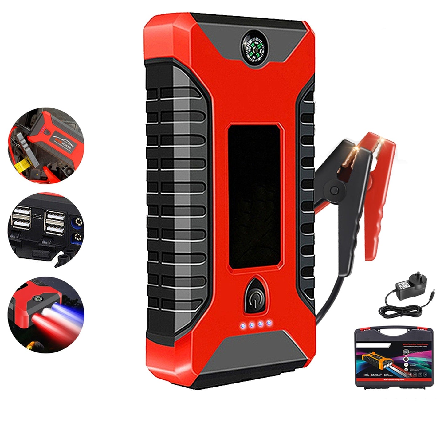 Portable 99800mAh Car Jump Starter 12V Battery Charger Power Bank