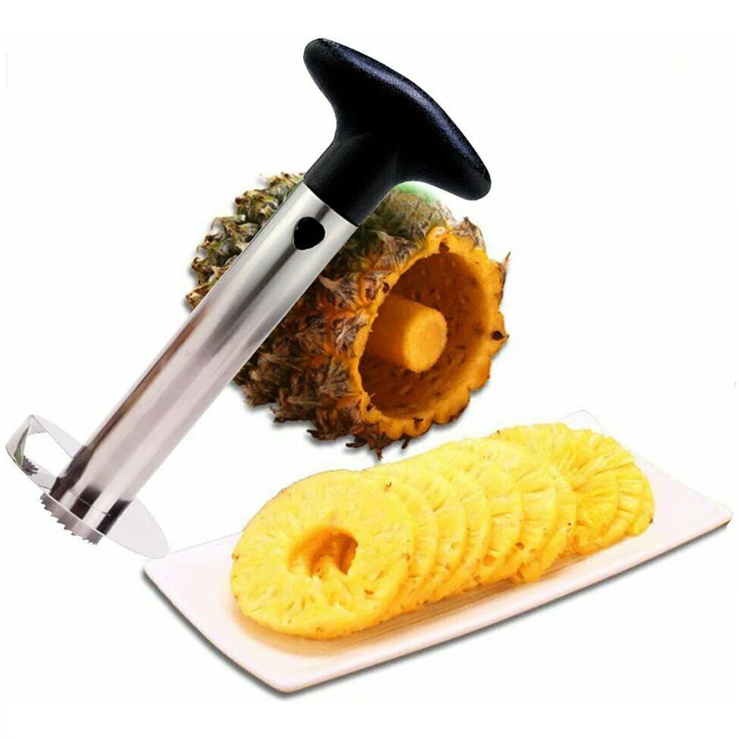 Easy Pineapple Corer Slicer Stainless Steel Kitchen Cutter and Peeler