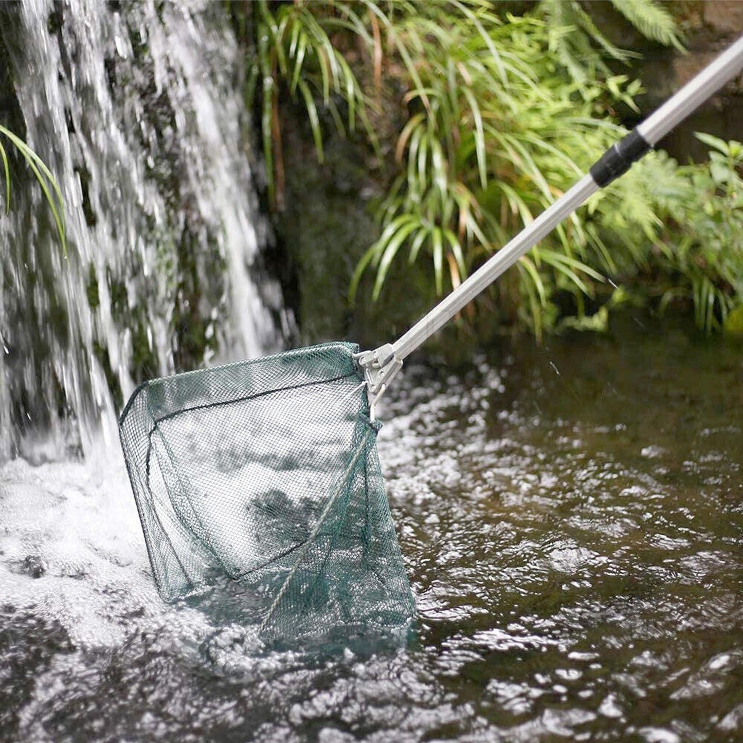 Telescopic Pole Fishing Landing Net Lightweight Portable Mesh