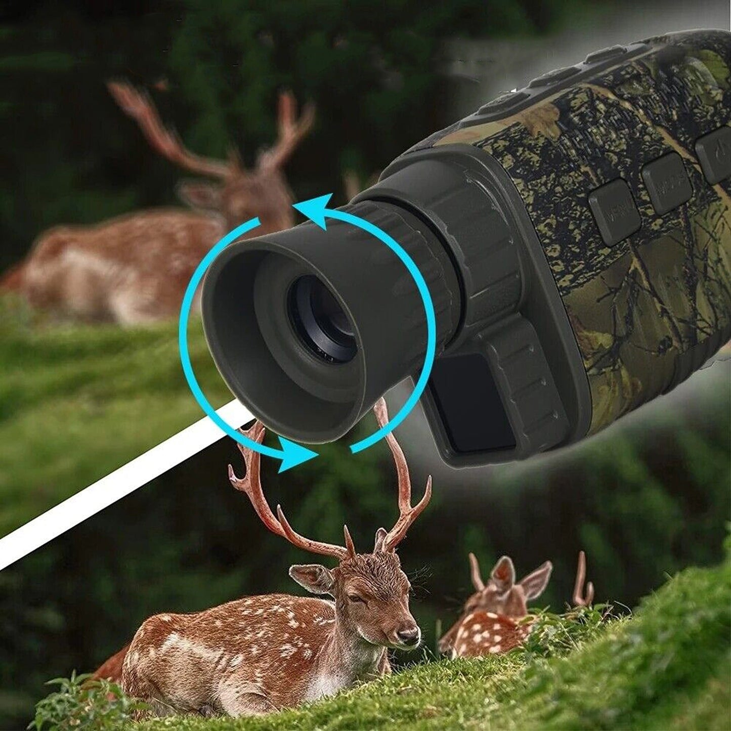 HD Video Night Vision Monocular with 5X Zoom and 4K Digital Camera