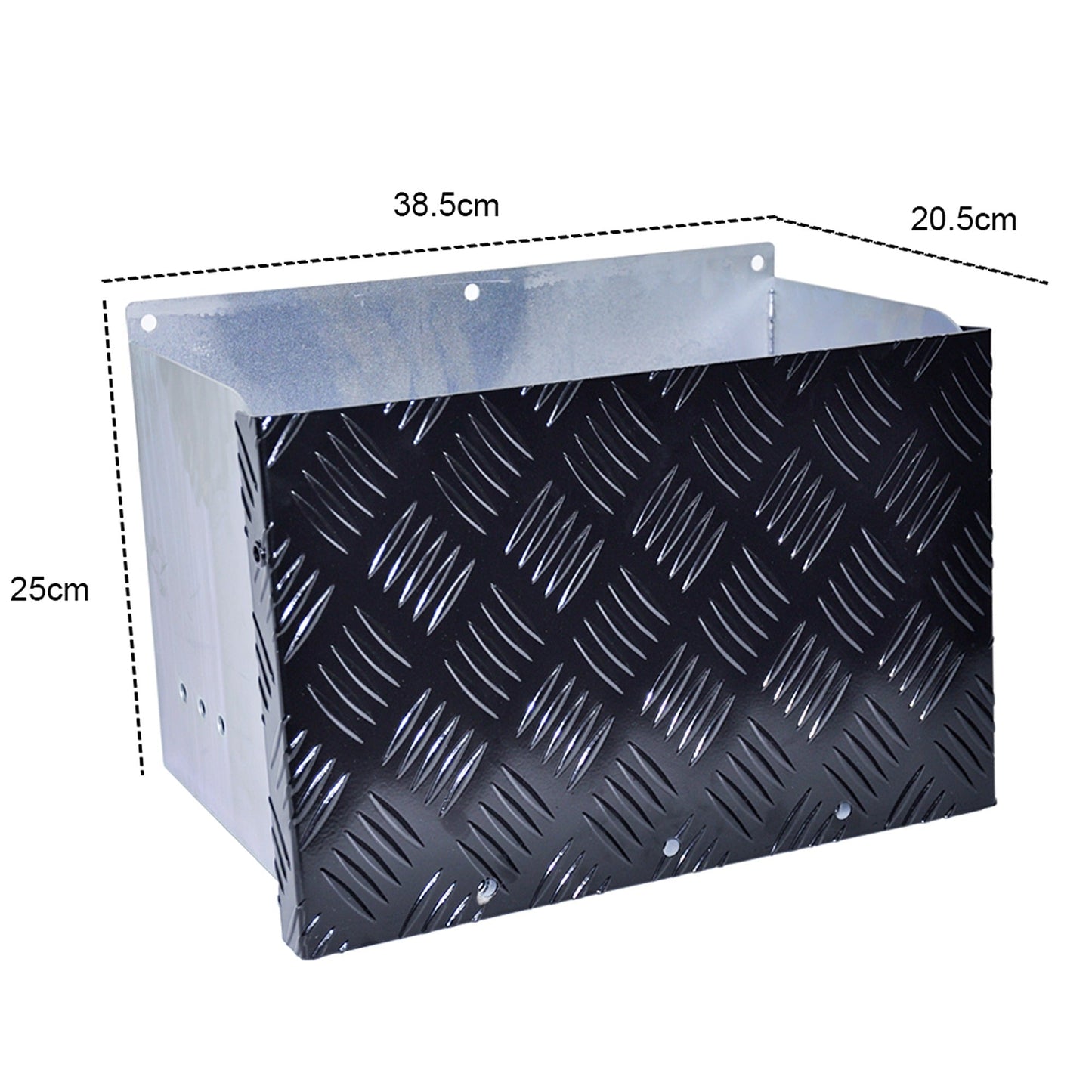Galvanized Battery Box Set Sturdy Spare Part for Trailer and Caravan