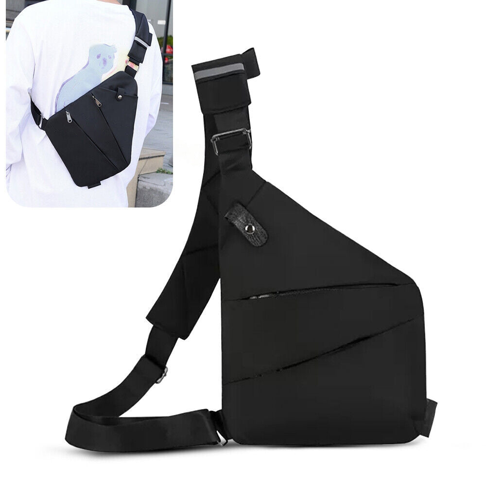 Portable Waterproof Shoulder Bag with Anti-Theft Pocket Personal Travel Chest Bag