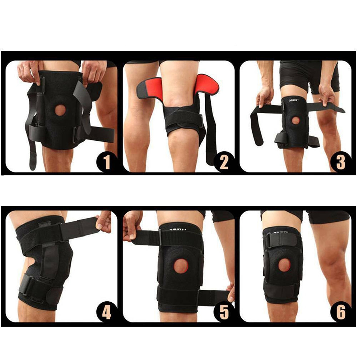 Adjustable Hinged Knee Support Brace for Sports and Joint