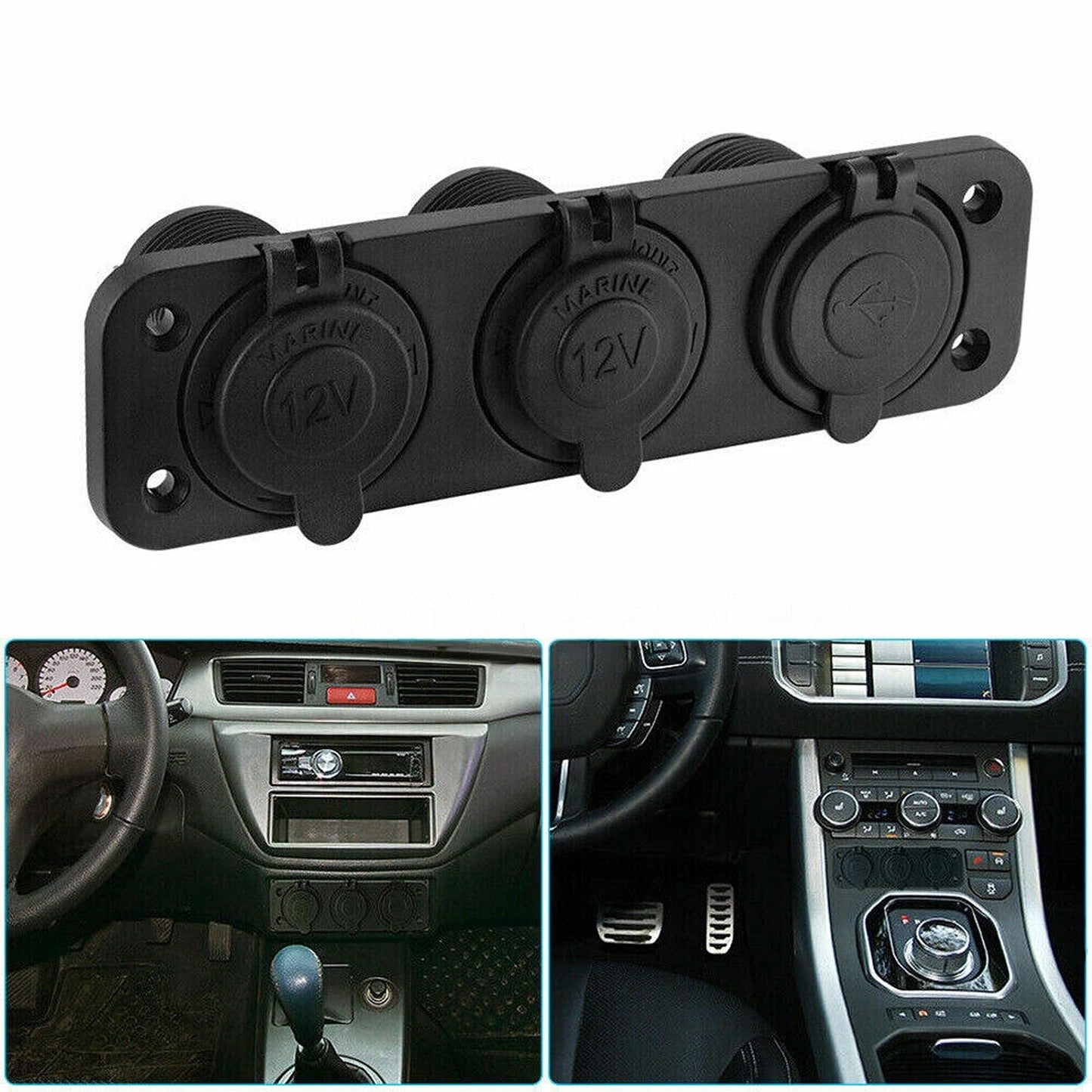 Convenient Dual USB Power Plug for Boats and Caravans 12V