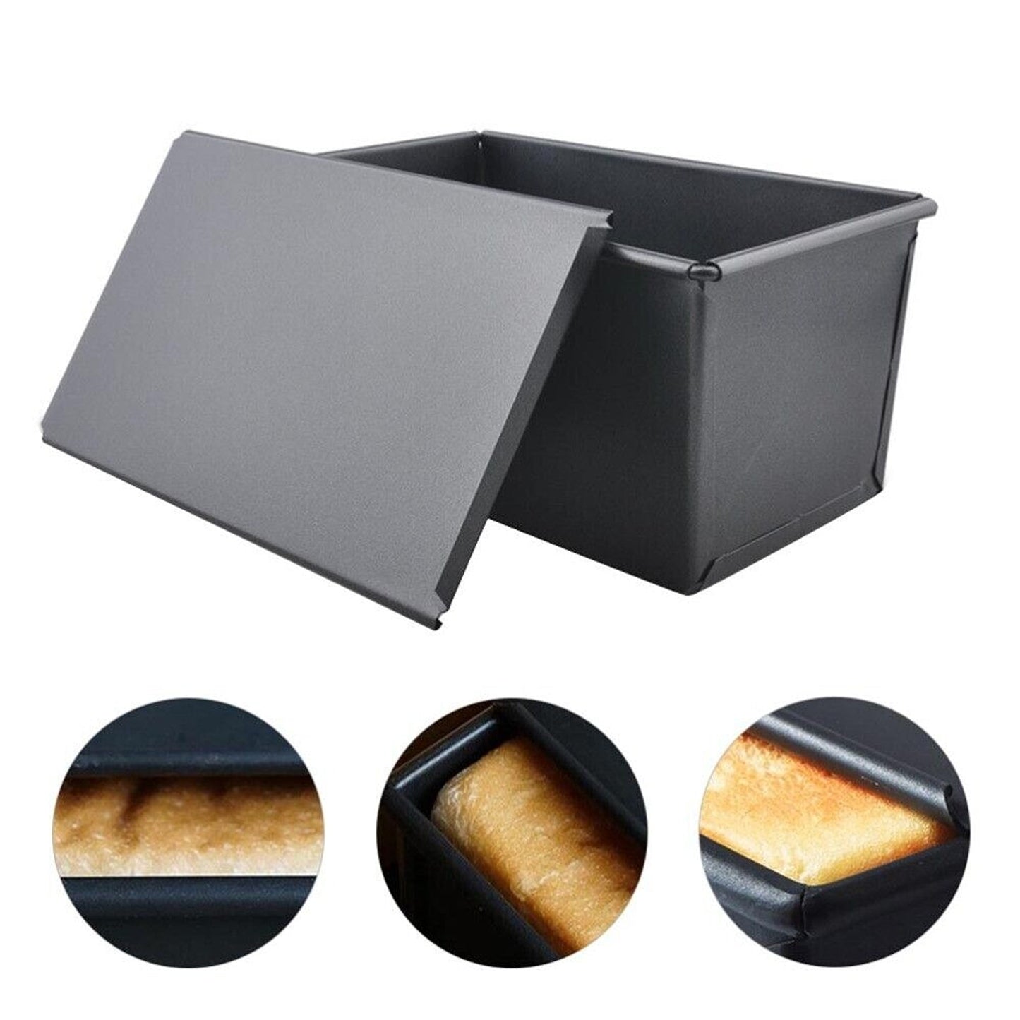 Loaf Bread Baking Mould with Lid Non Stick Toast Box