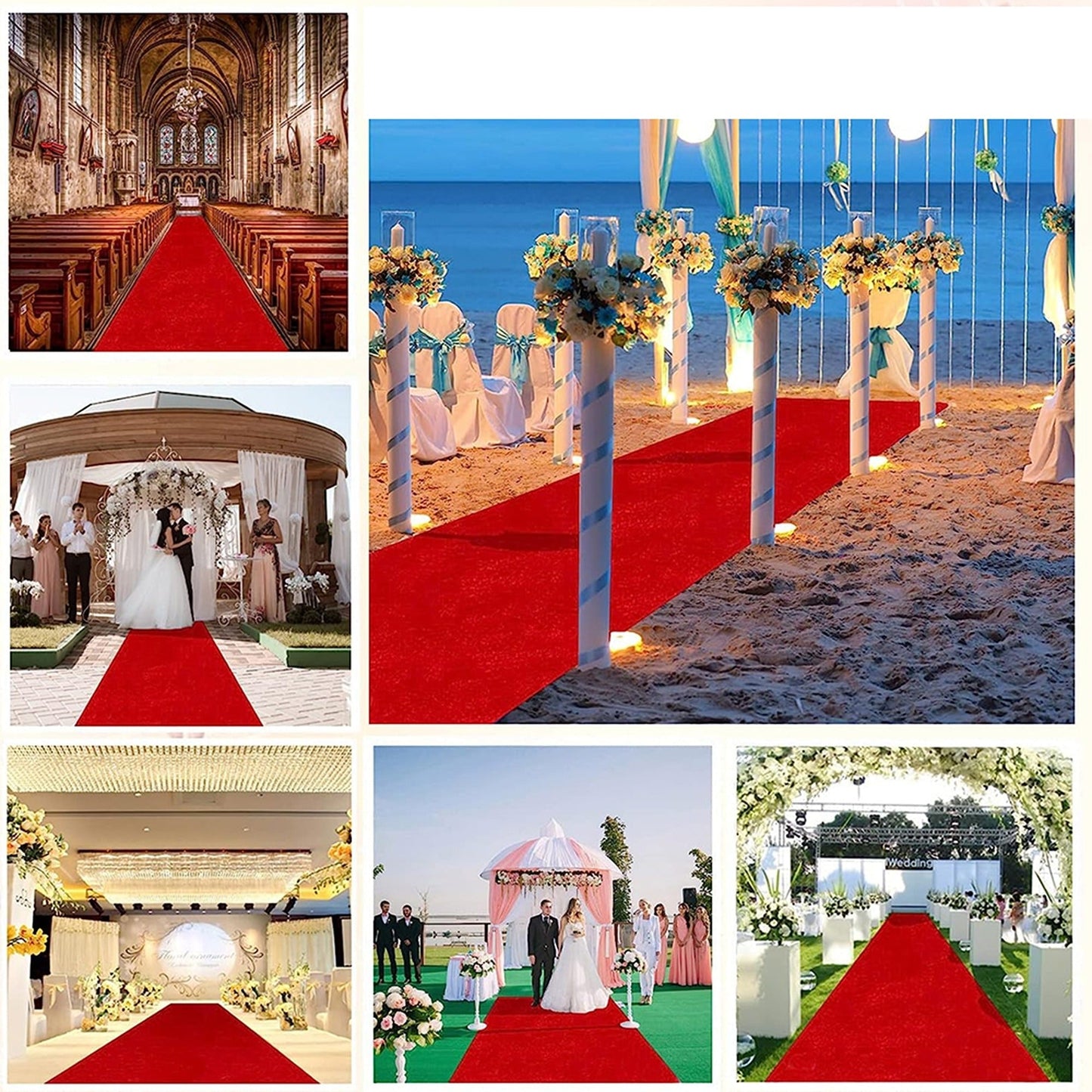 Red Carpet Runner for Hollywood Awards Casino Wedding Party Decoration