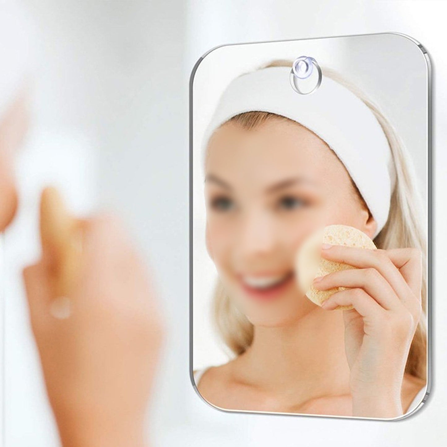 Fogless Shower Shaving Mirror Anti-Fog Free Bathroom Lens