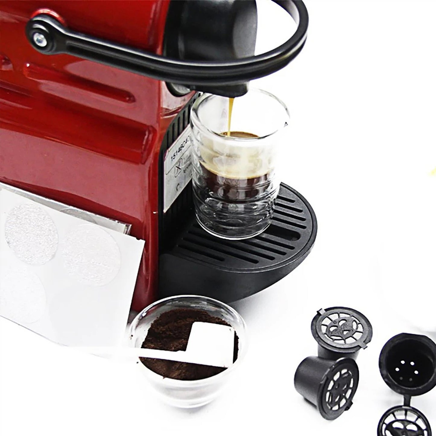 6pcs Coffee Filter Pods Reusable For Nespresso Machine