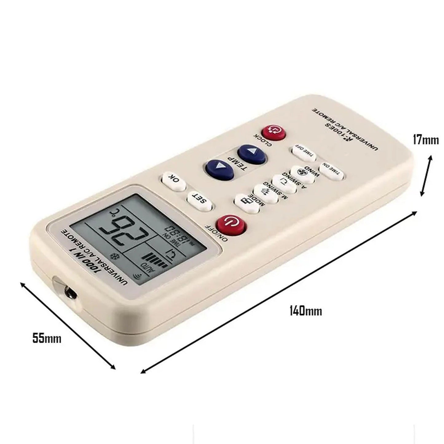 Universal Remote Control for Air Conditioners Compatible with Panasonic and Fujitsu