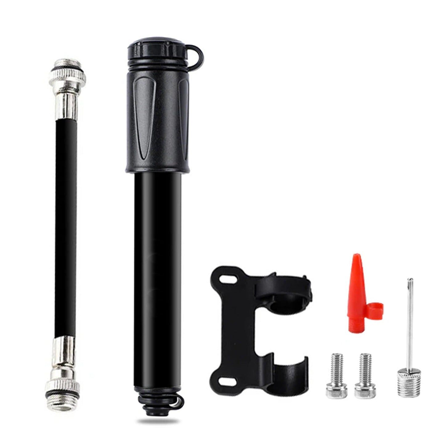 Mini Portable Bicycle Air Pump Aluminium Hand Inflator for Tyre