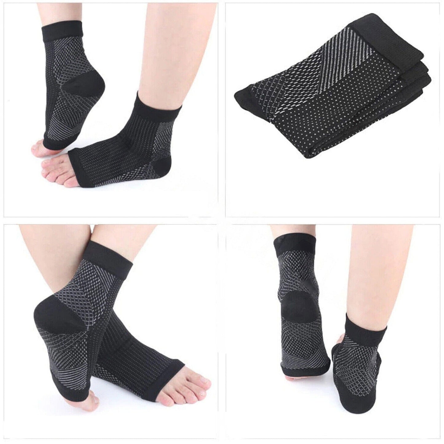 Compression Ankle Foot Sleeve for Plantar Fasciitis Swelling Relief