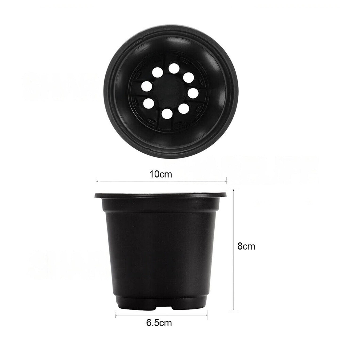 100pcs Plastic Growing Containers for Nursery Plants and Seedlings