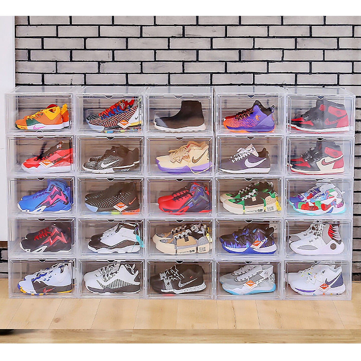 Transparent Sneaker Display Cases Clear Plastic Shoe Box