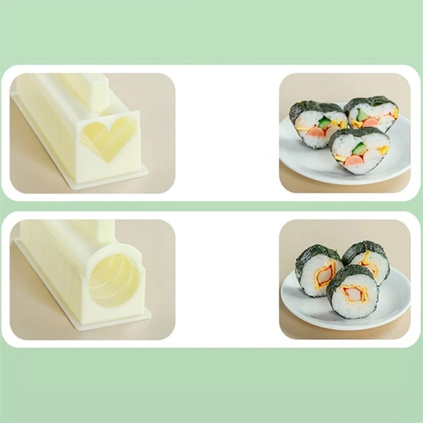 DIY Sushi Making Kit with Rice Roller Mold for Beginners Kitchen Set