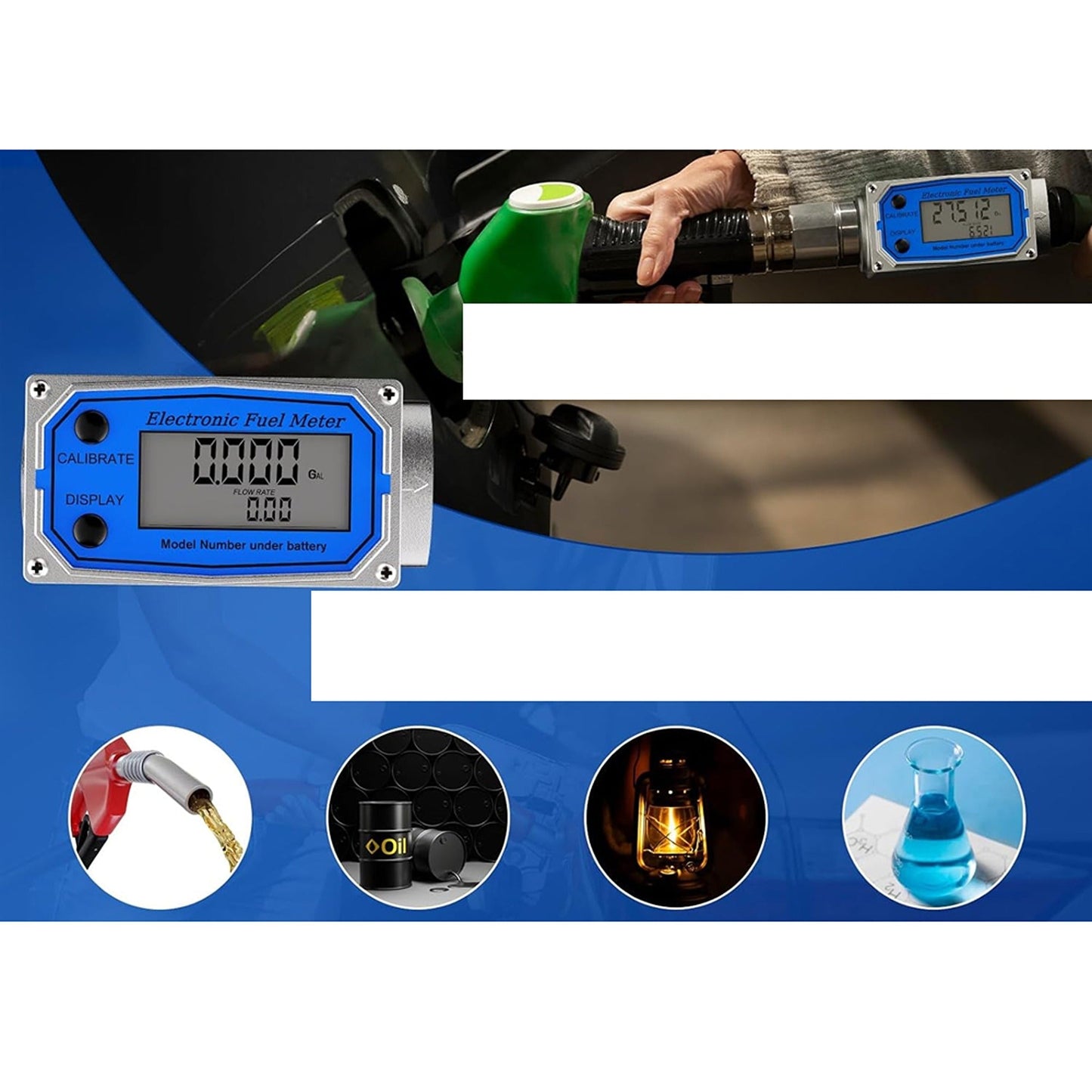 Turbine Flowmeter for Fuel Gas Oil Pump in Diesel and Kerosene Vehicles